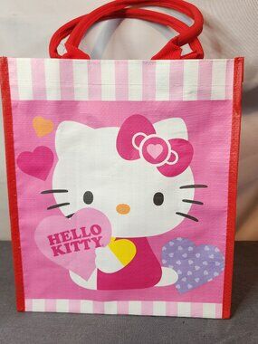 HELLO KITTY Gift/Shopping Reusable Bag-Adorable!!-12in x 10.25in x 4in